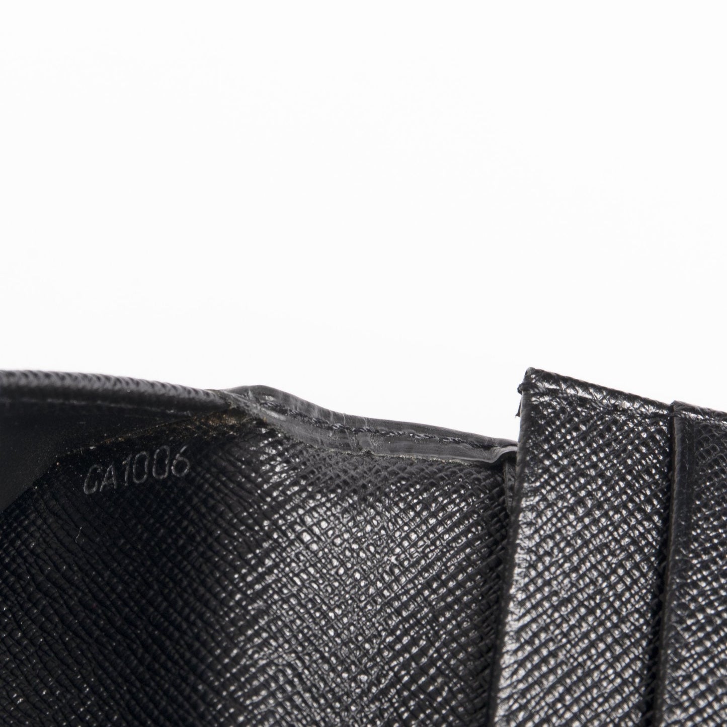 Louis Vuitton Black Epi Checkbook Cover