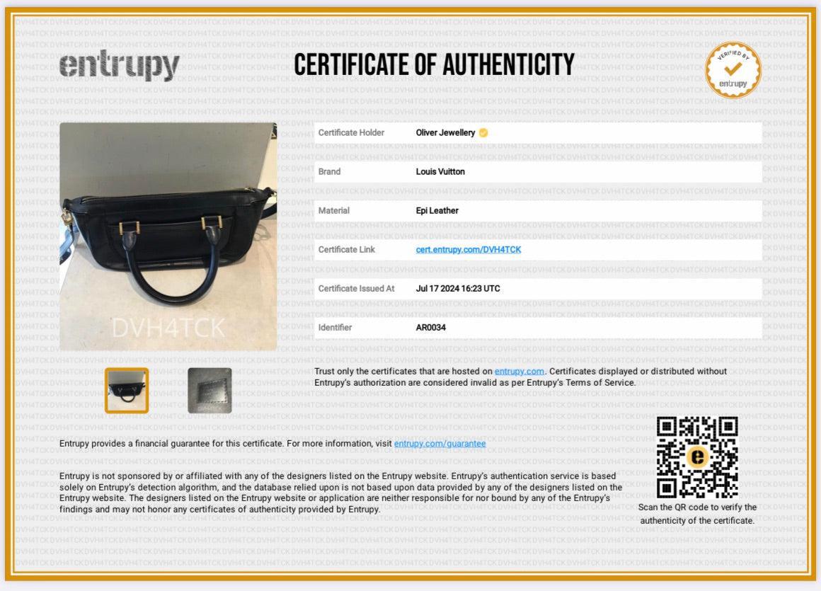 Louis Vuitton Black Epi Leather Dhanura PM
