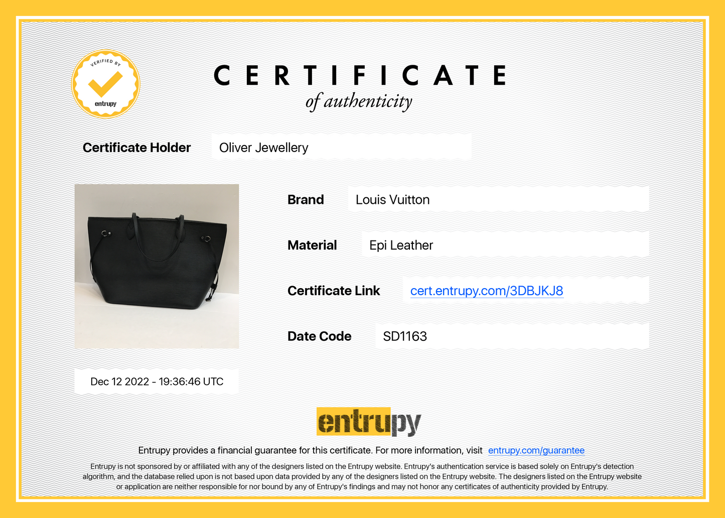 Louis Vuitton Black Epi Neverfull MM