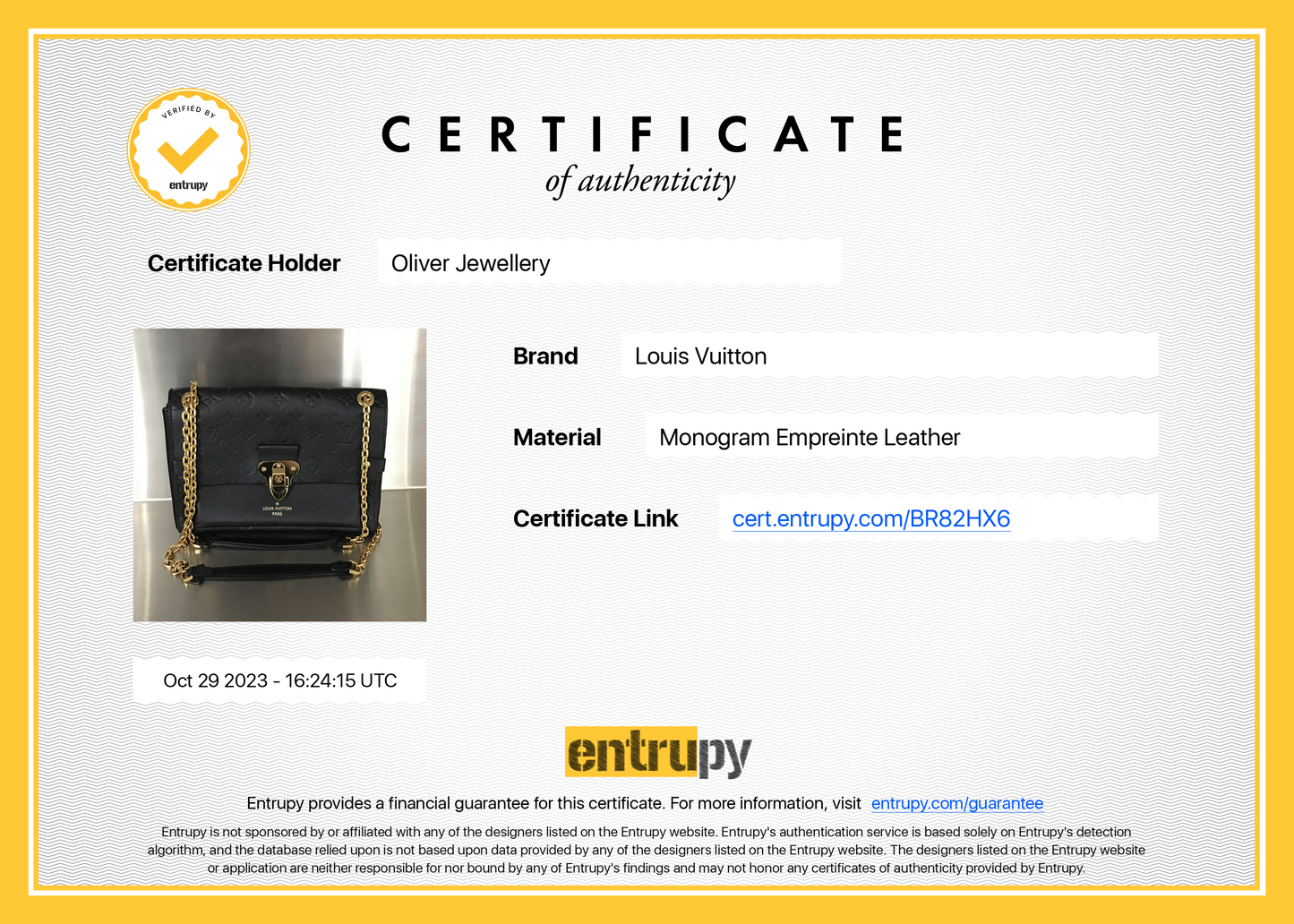 Louis Vuitton Black Monogram Empreinte Leather Vavin PM