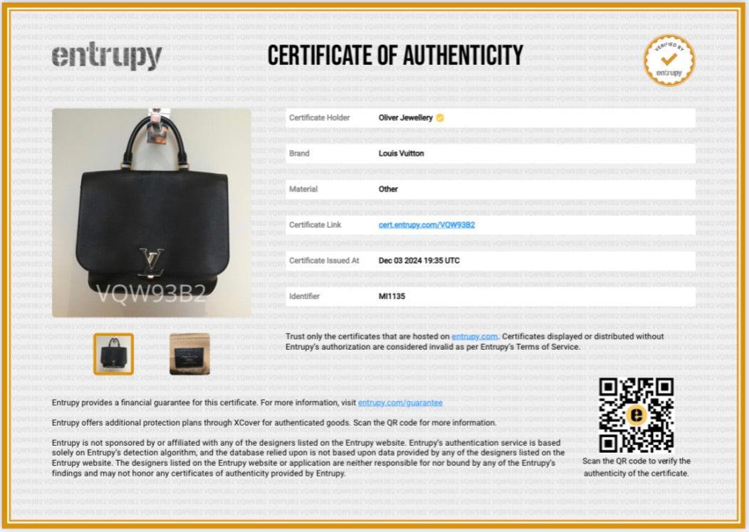 Louis Vuitton Black Taurillon Leather Volta Bag
