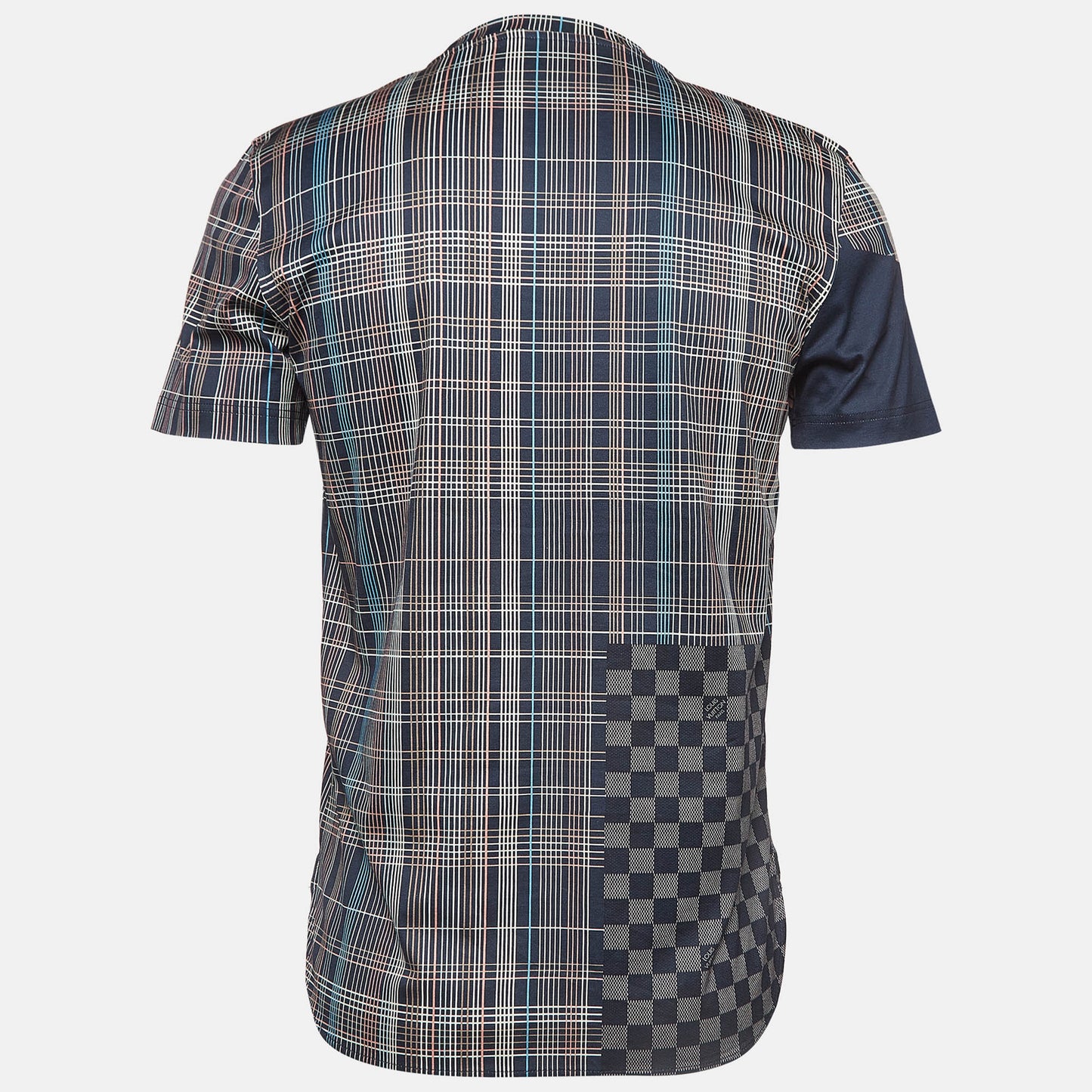 LOUIS VUITTON BLUE PRET A PARTIR PRINT COTTON T-SHIRT