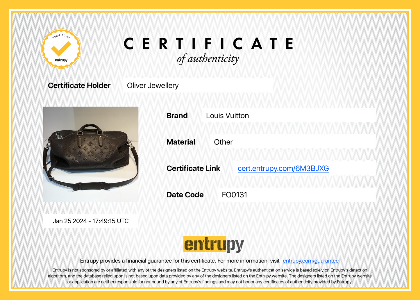 Louis Vuitton Brown Edun Monogram Revelation Keepall Bandouliere 45