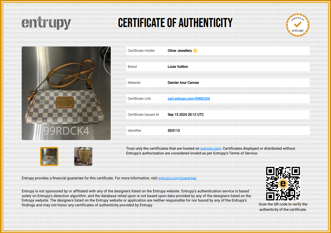 Louis Vuitton Damier Azur Eva Clutch