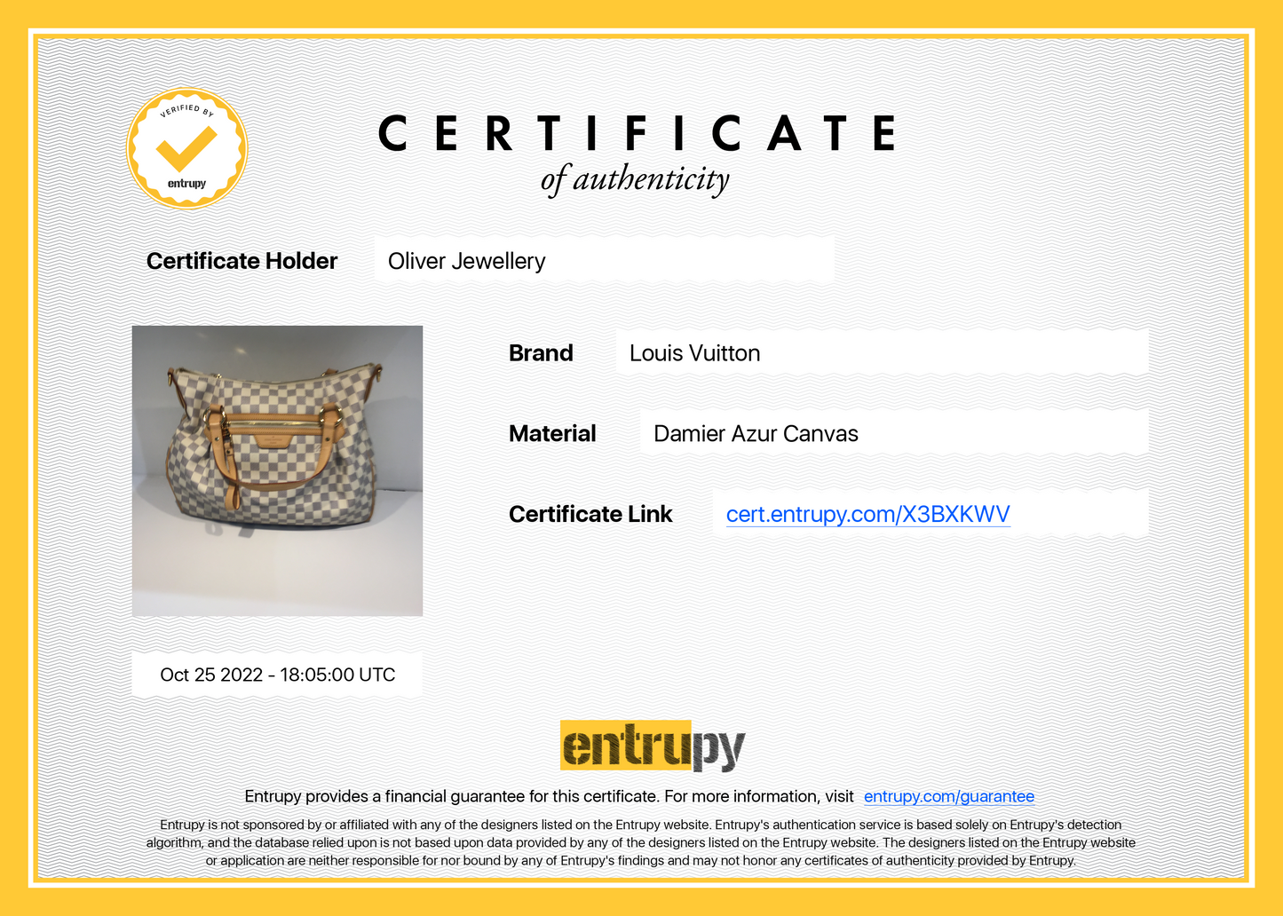 Louis Vuitton Damier Azur Evora MM