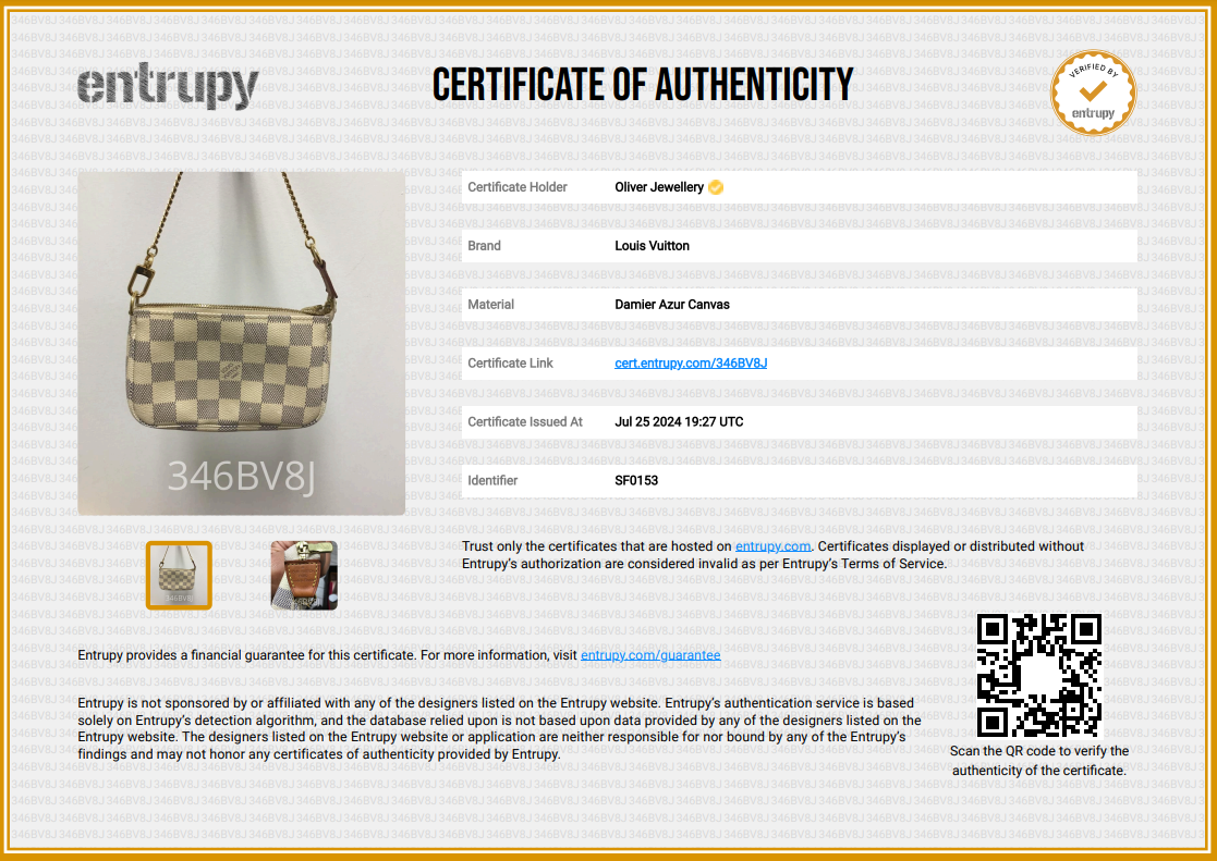 Louis Vuitton Damier Azur Mini Pochette Accessories
