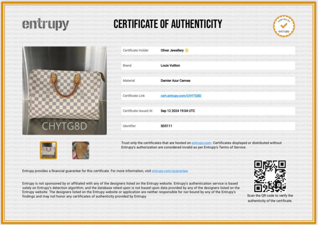 Louis Vuitton Damier Azur Speedy 35