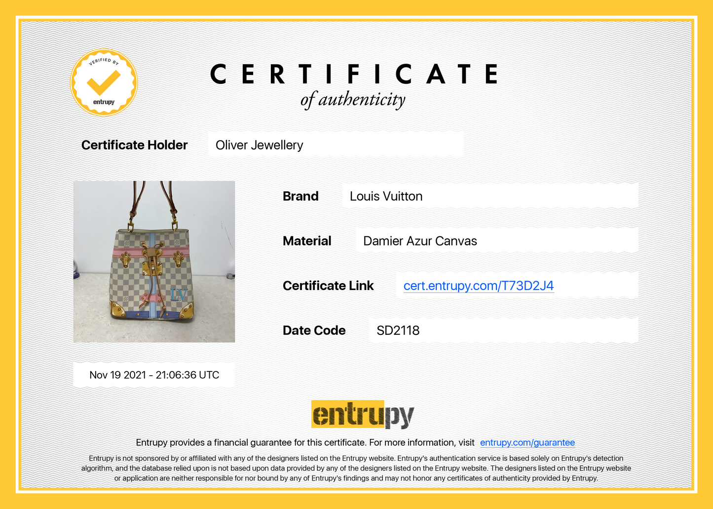 Louis Vuitton Damier Azur Trunks NeoNoe