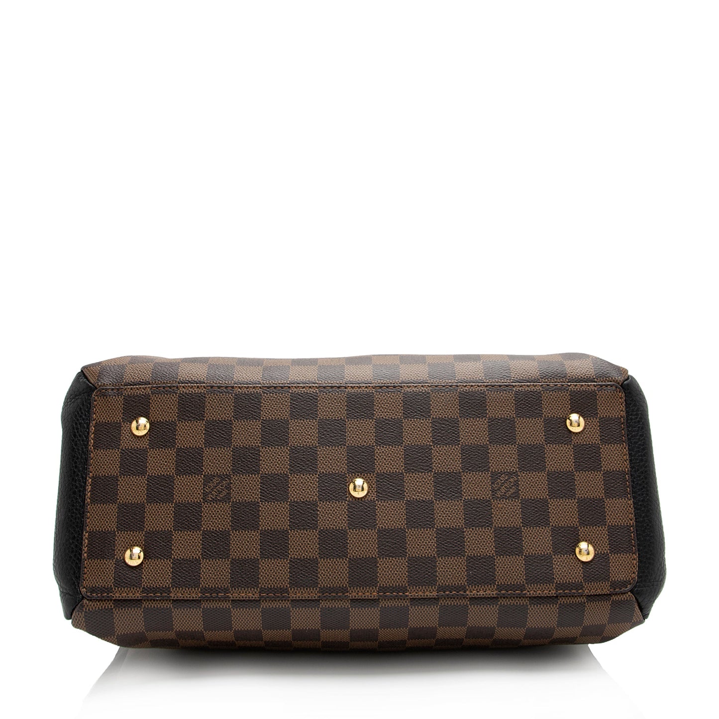 Louis Vuitton Damier Ebene Cuir Taurillon Normandy Satchel (SHF-23318)