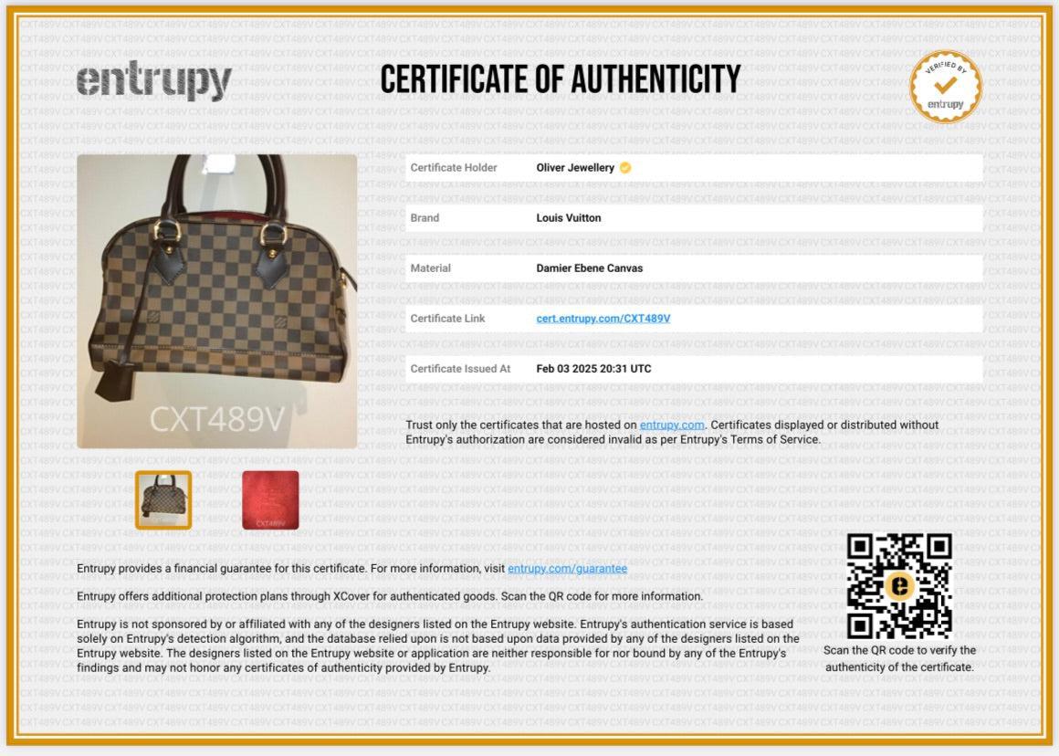 Louis Vuitton Damier Ebene Duomo Handle Bag