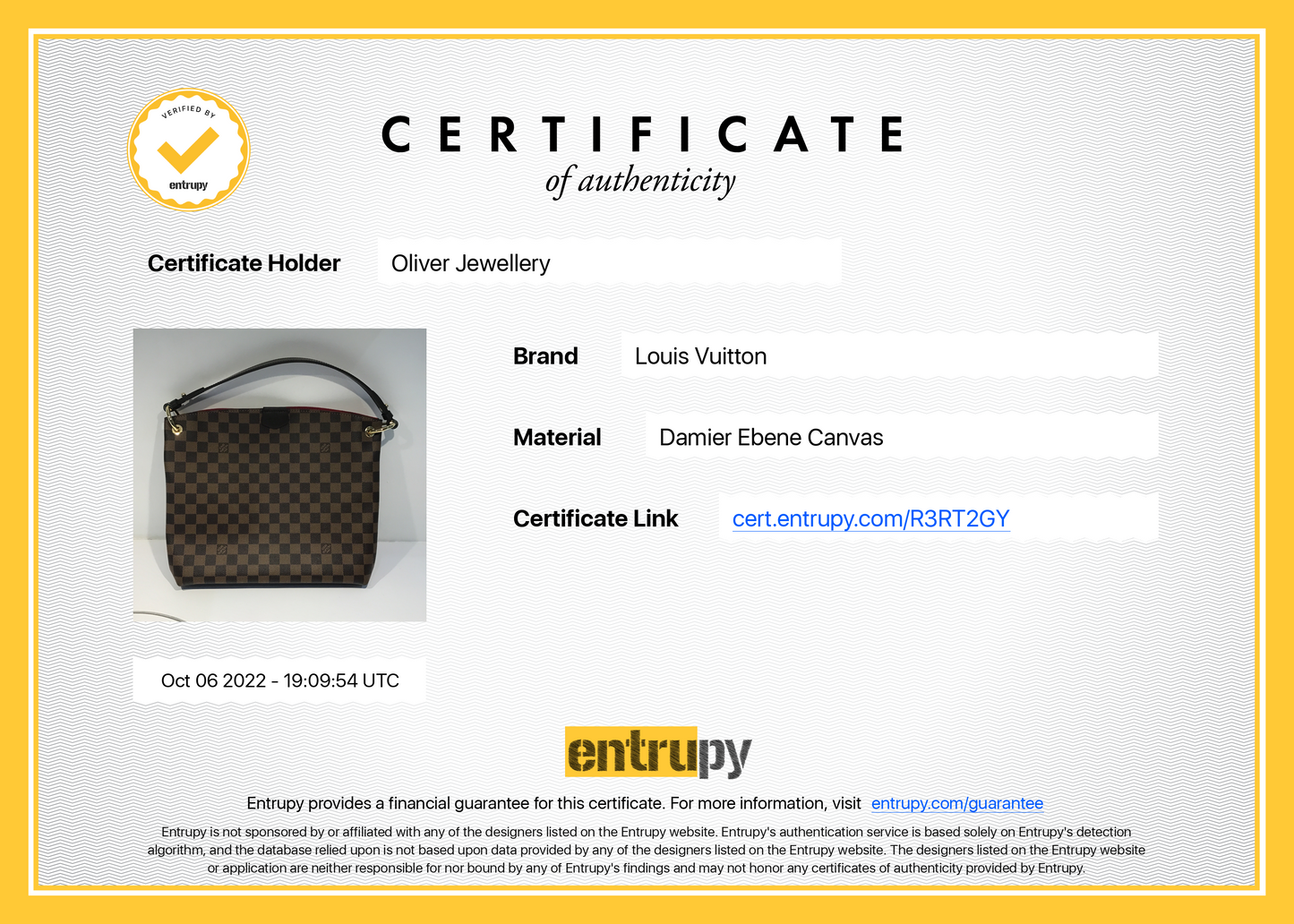 Louis Vuitton Damier Ebene Graceful PM