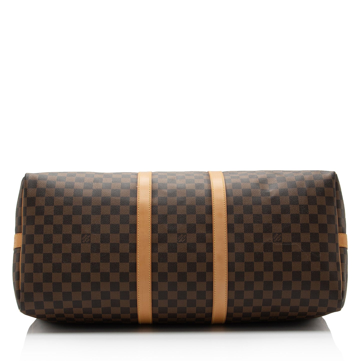 Louis Vuitton Damier Ebene Keepall Bandouliere 55 Duffle Bag (SHF-oHjWTD)
