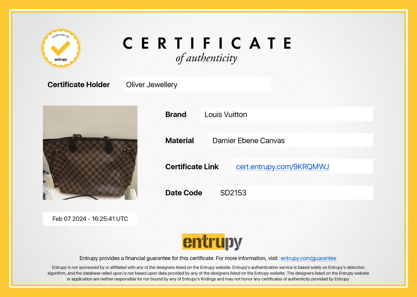 Louis Vuitton Damier Ebene Neverfull MM