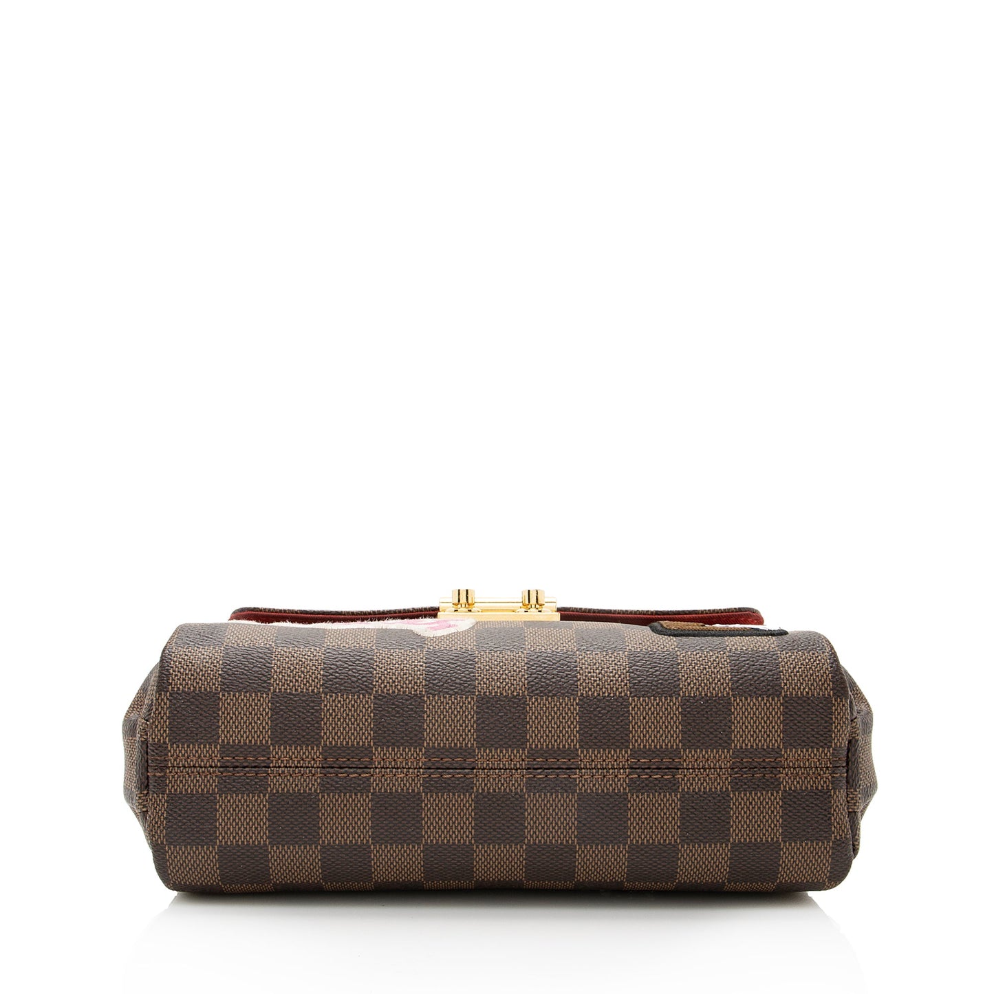 Louis Vuitton Limited Edition Damier Ebene Patches Croisette Shoulder Bag (SHF-22655)