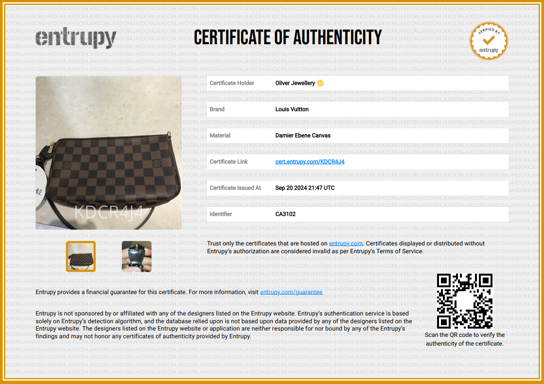 Louis Vuitton Damier Ebene Pochette Accessories