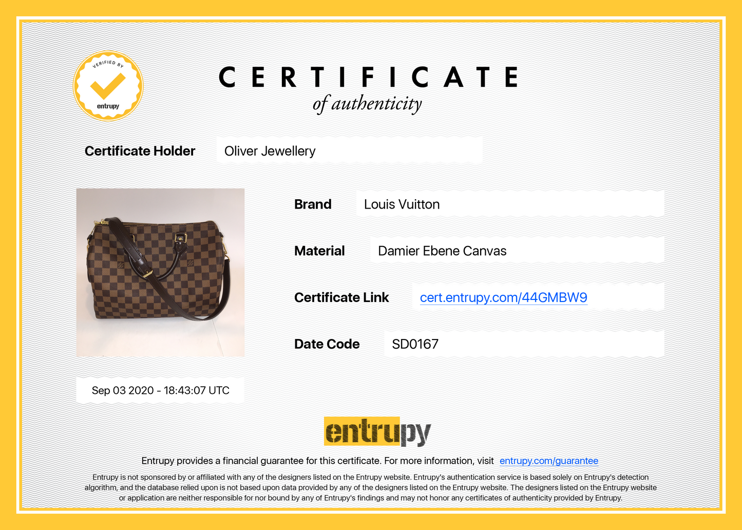 Louis Vuitton Damier Ebene Speedy Bandouliere 30