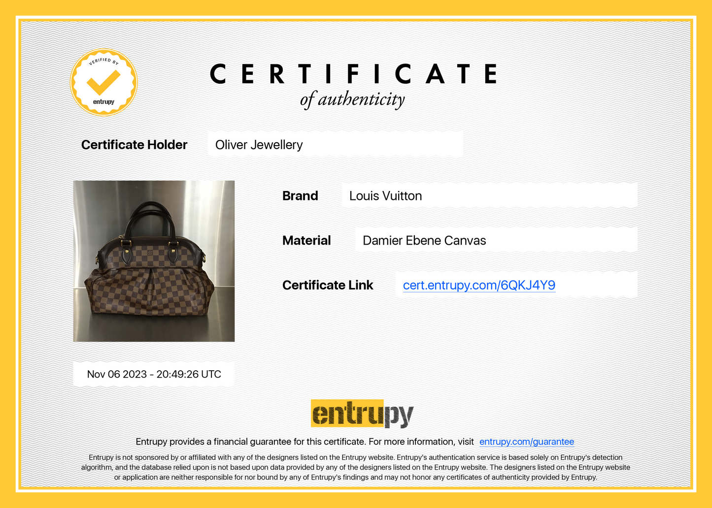 Louis Vuitton Damier Ebene Trevi PM