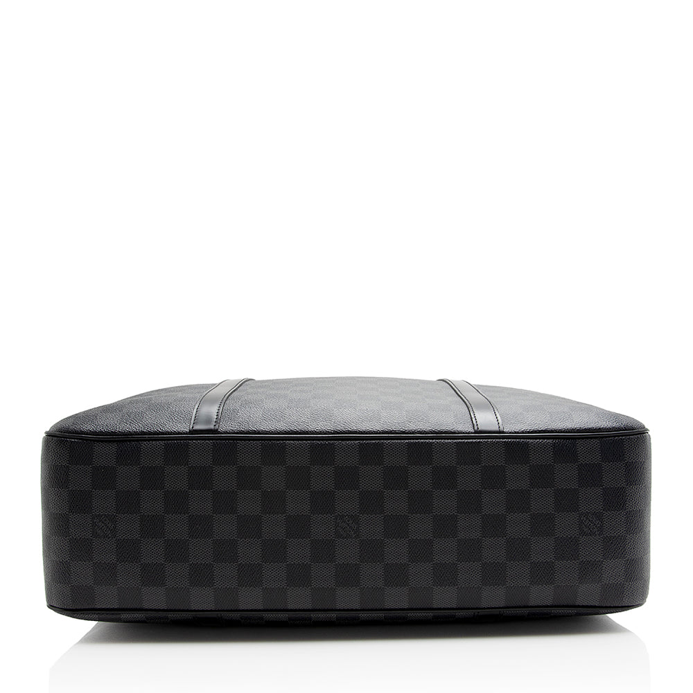 Louis Vuitton Damier Graphite Jorn Briefcase (SHF-21749)