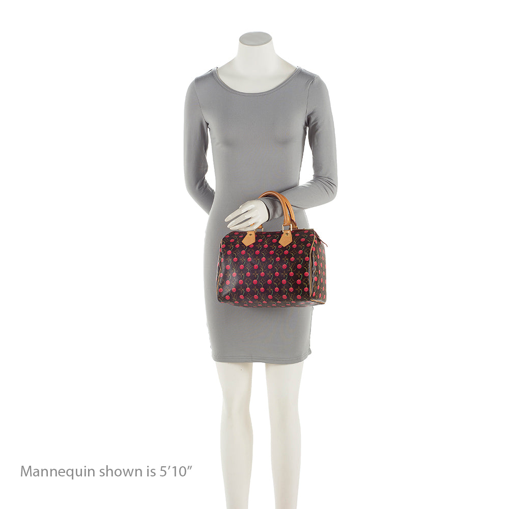 Louis Vuitton Limited Edition Cerises Speedy 25 Satchel (SHF-22166)