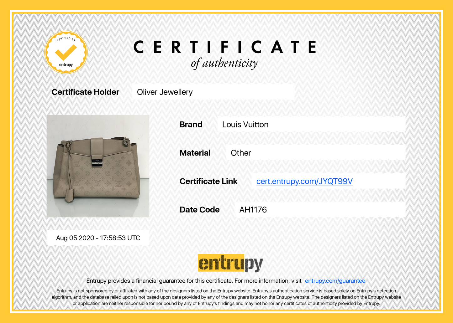 Louis Vuitton Mahina Sevres Bag
