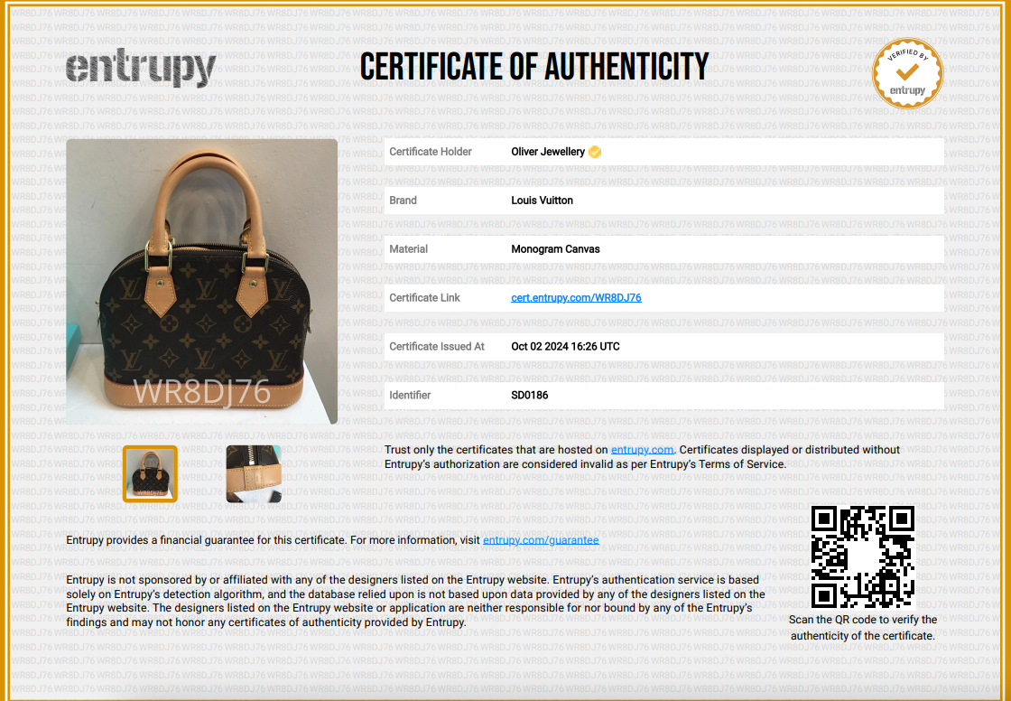 Louis Vuitton Monogram Alma BB