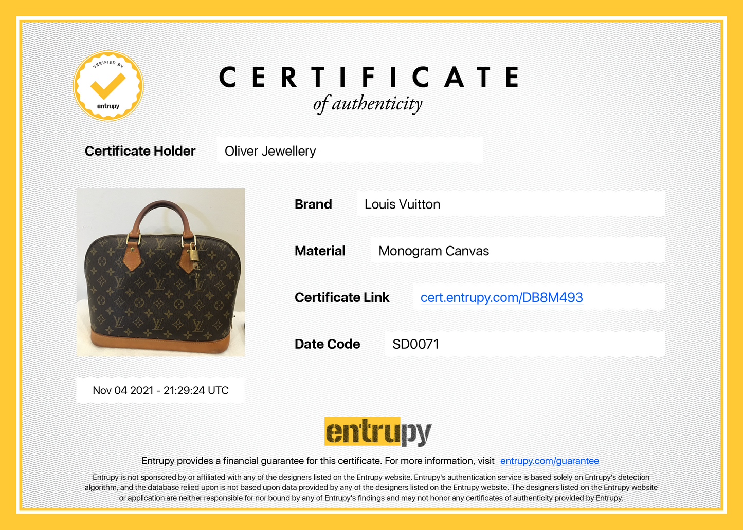 Louis Vuitton Monogram Alma PM