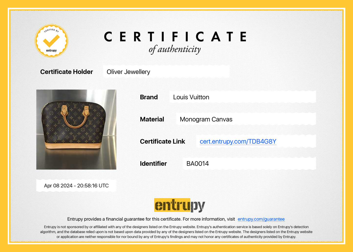 Louis Vuitton Monogram Alma PM