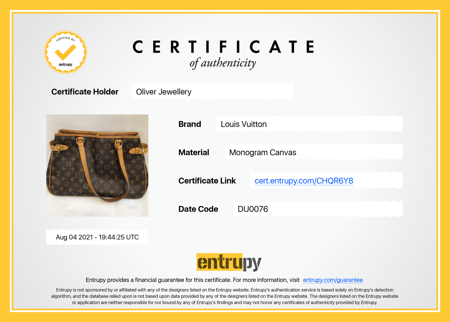 Louis Vuitton Monogram Batignolles Horizontal