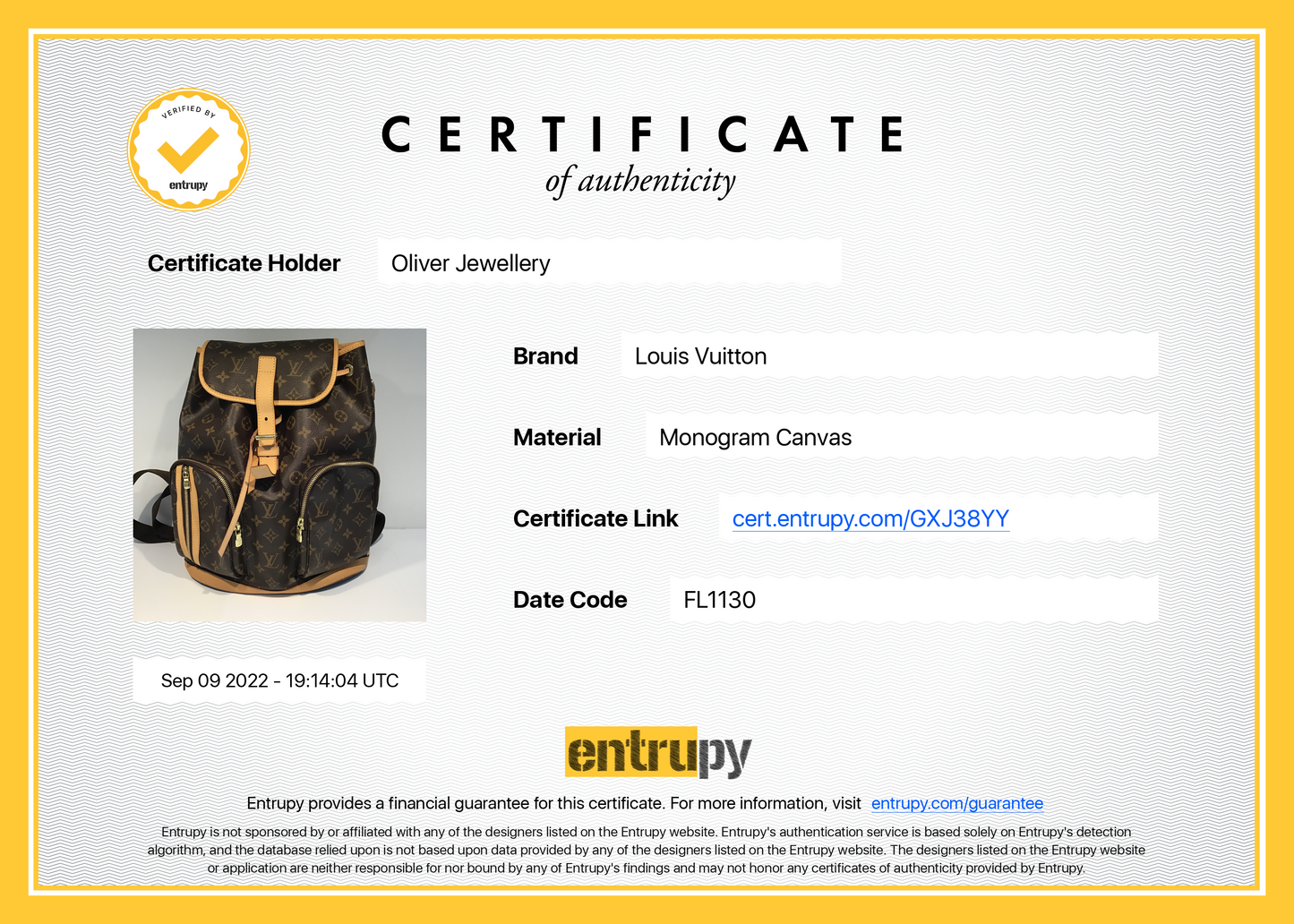 Louis Vuitton Monogram Bosphore Backpack