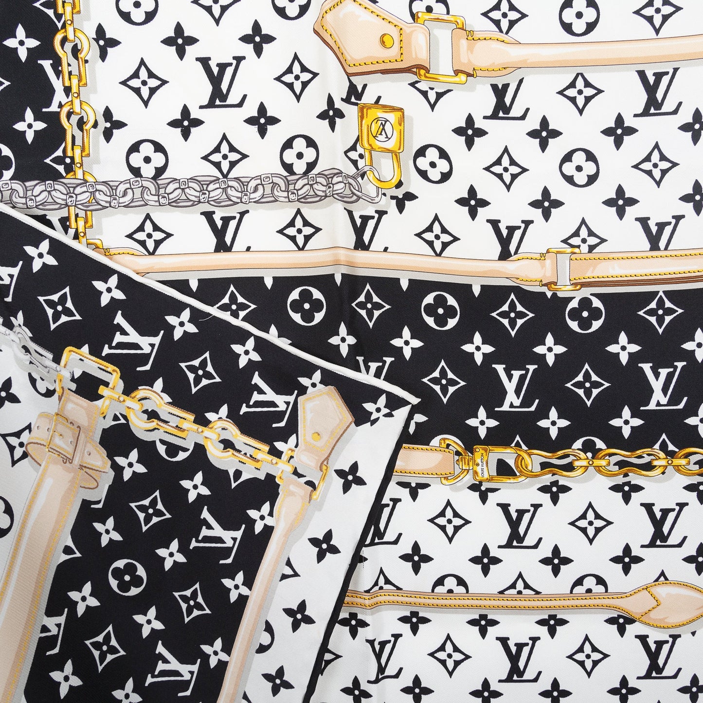 Louis Vuitton Monogram Confidential Square Scarf