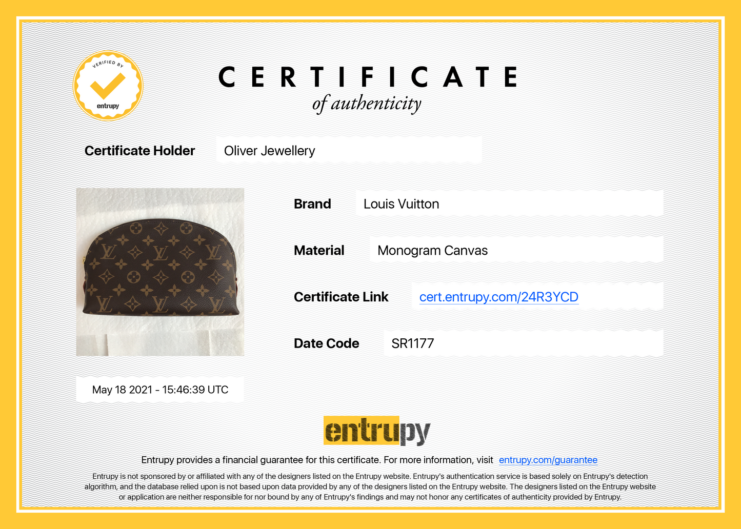 Louis Vuitton Monogram Cosmetic Pouch GM