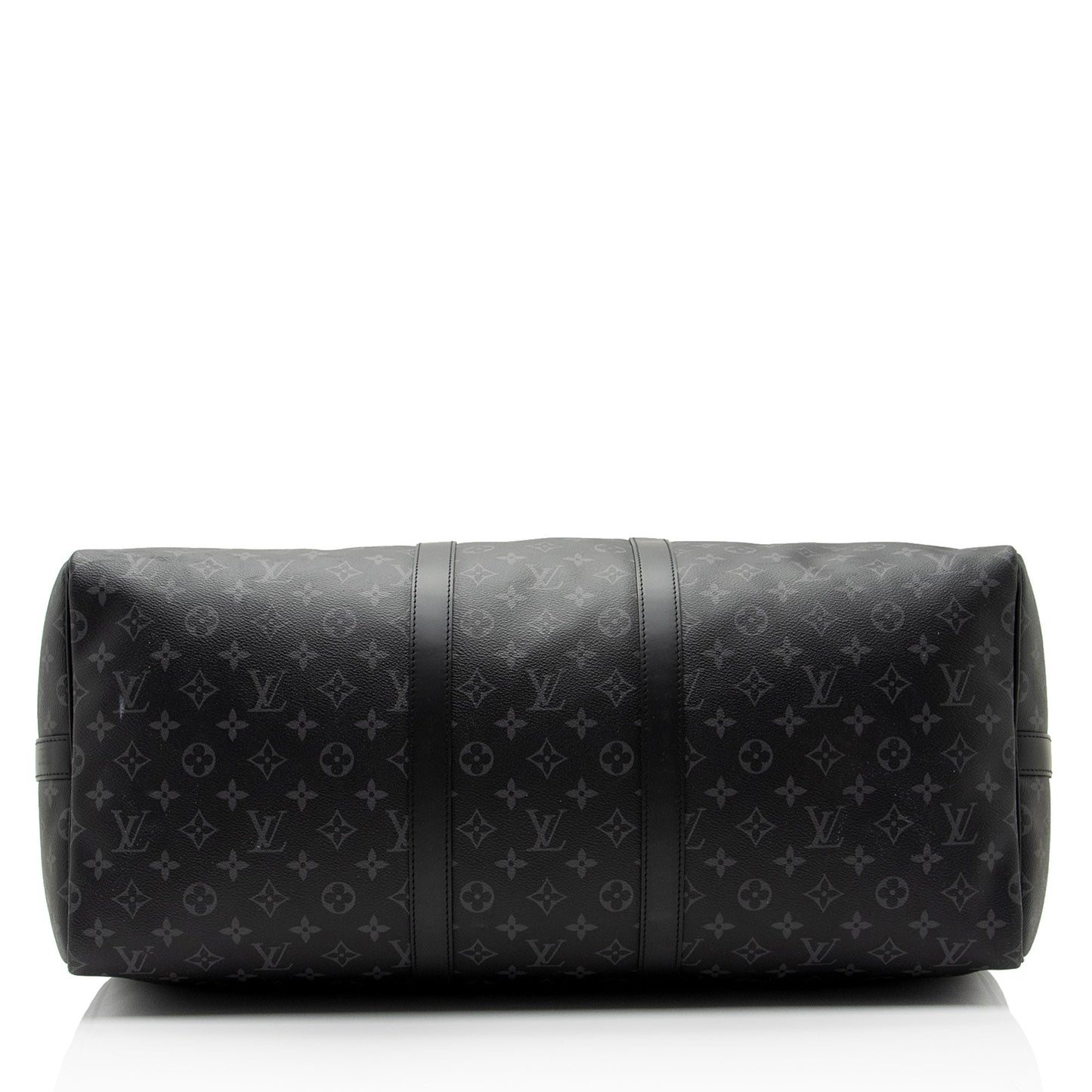 Louis Vuitton Monogram Eclipse Keepall 55 Bandouliere Duffle Bag (SHF-34JbTV)