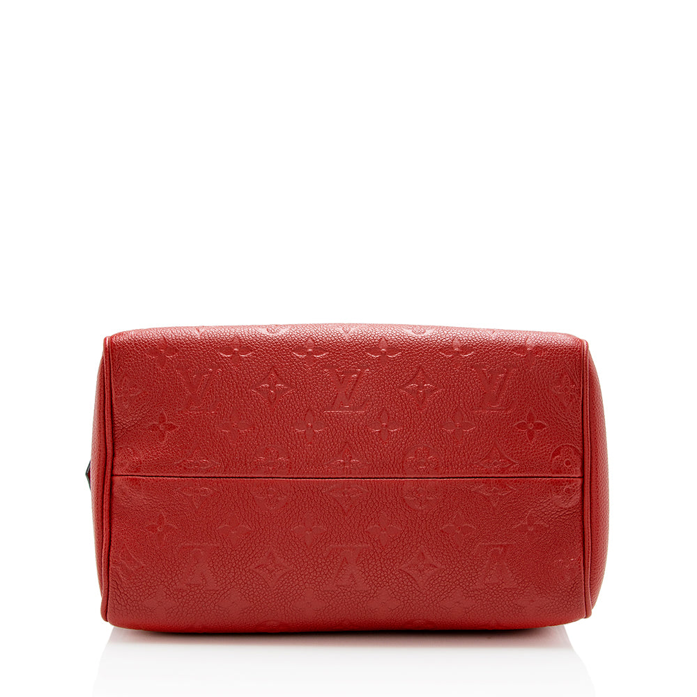Louis Vuitton Monogram Empreinte Speedy Bandouliere 25 Satchel (SHF-15020)