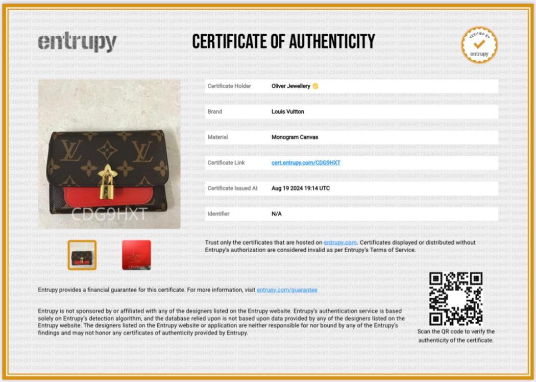 Louis Vuitton Monogram Flower Lock Compact Wallet