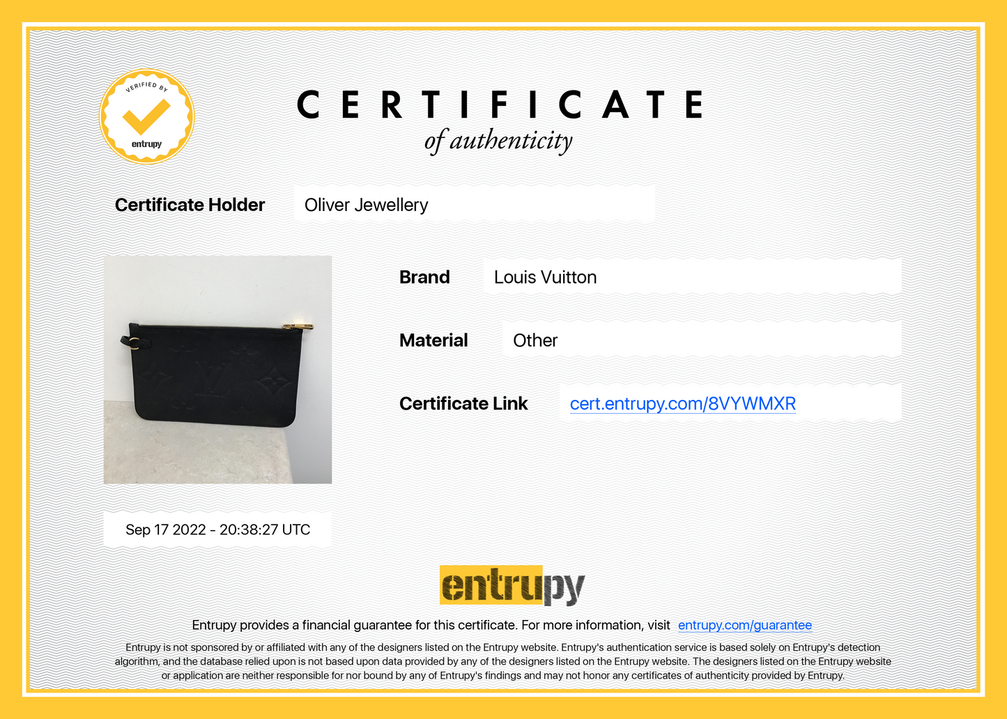 Louis Vuitton Monogram Giant Empreinte Leather Neverfull Pochette