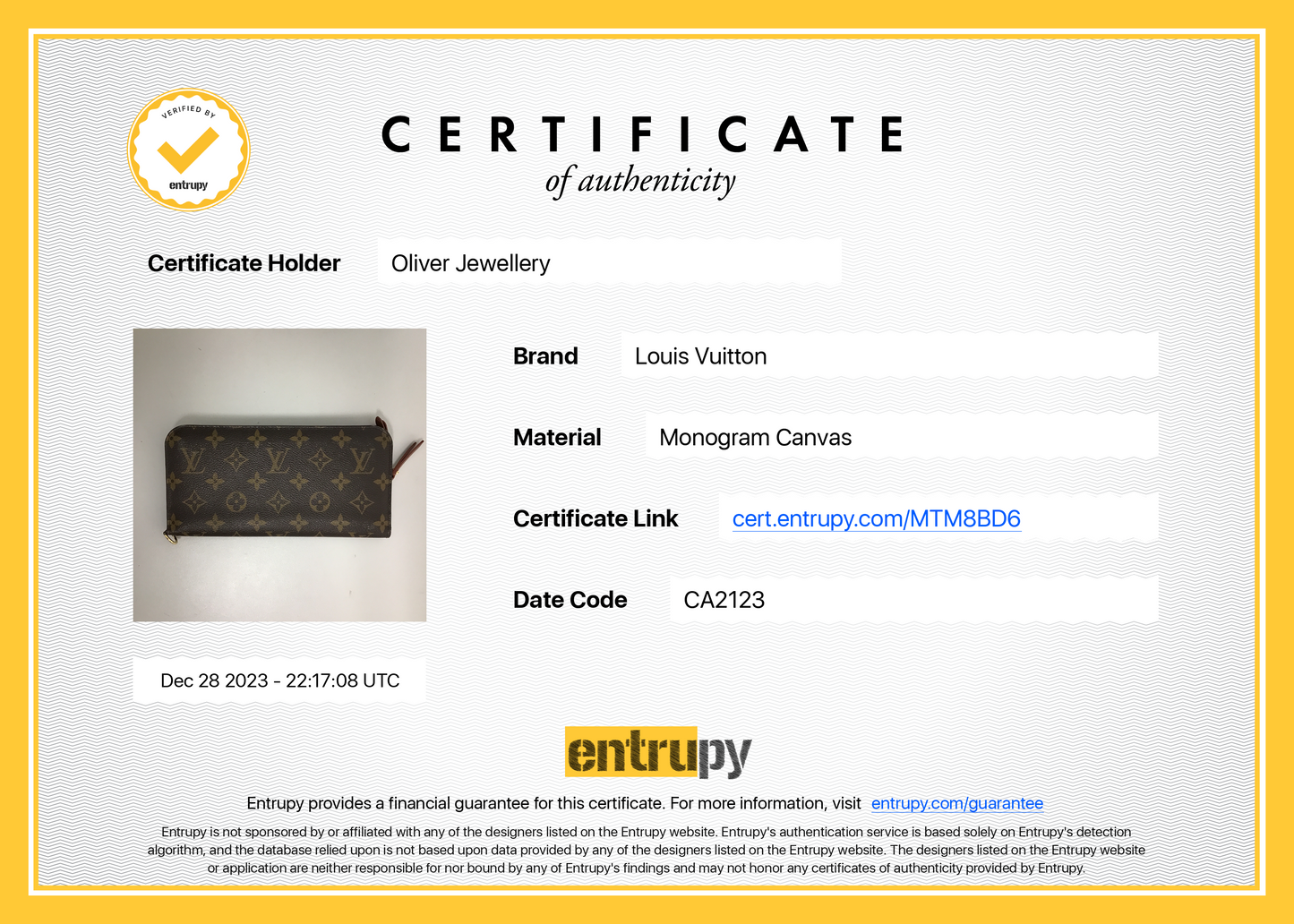 Louis Vuitton Monogram Insolite Wallet