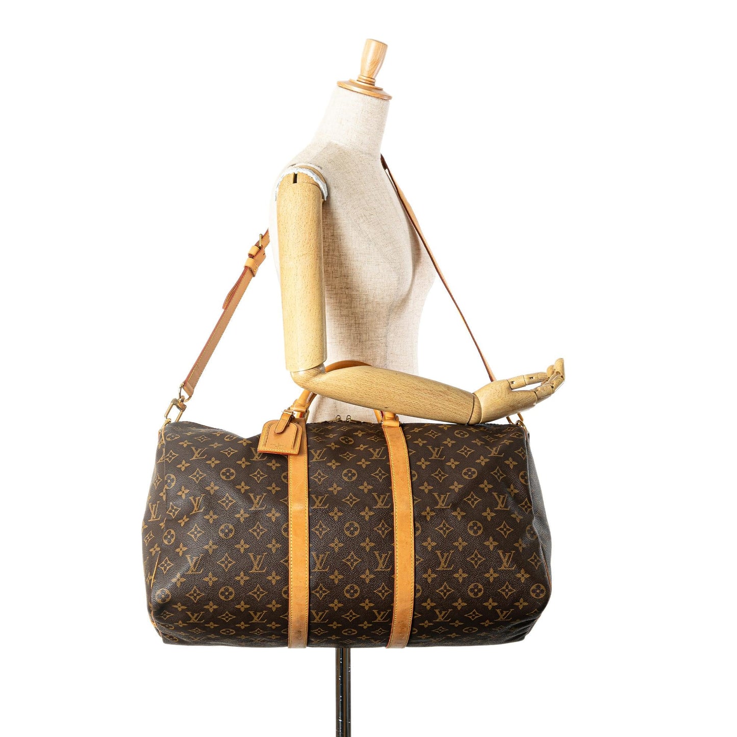 Louis Vuitton Monogram Keepall Bandouliere 50 (SHG-vjzW34)