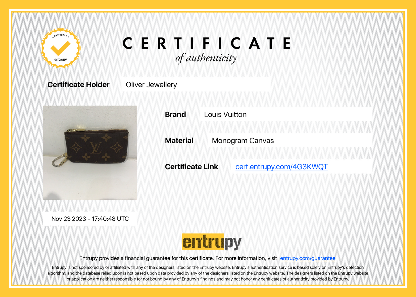 Louis Vuitton Monogram Key Pouch