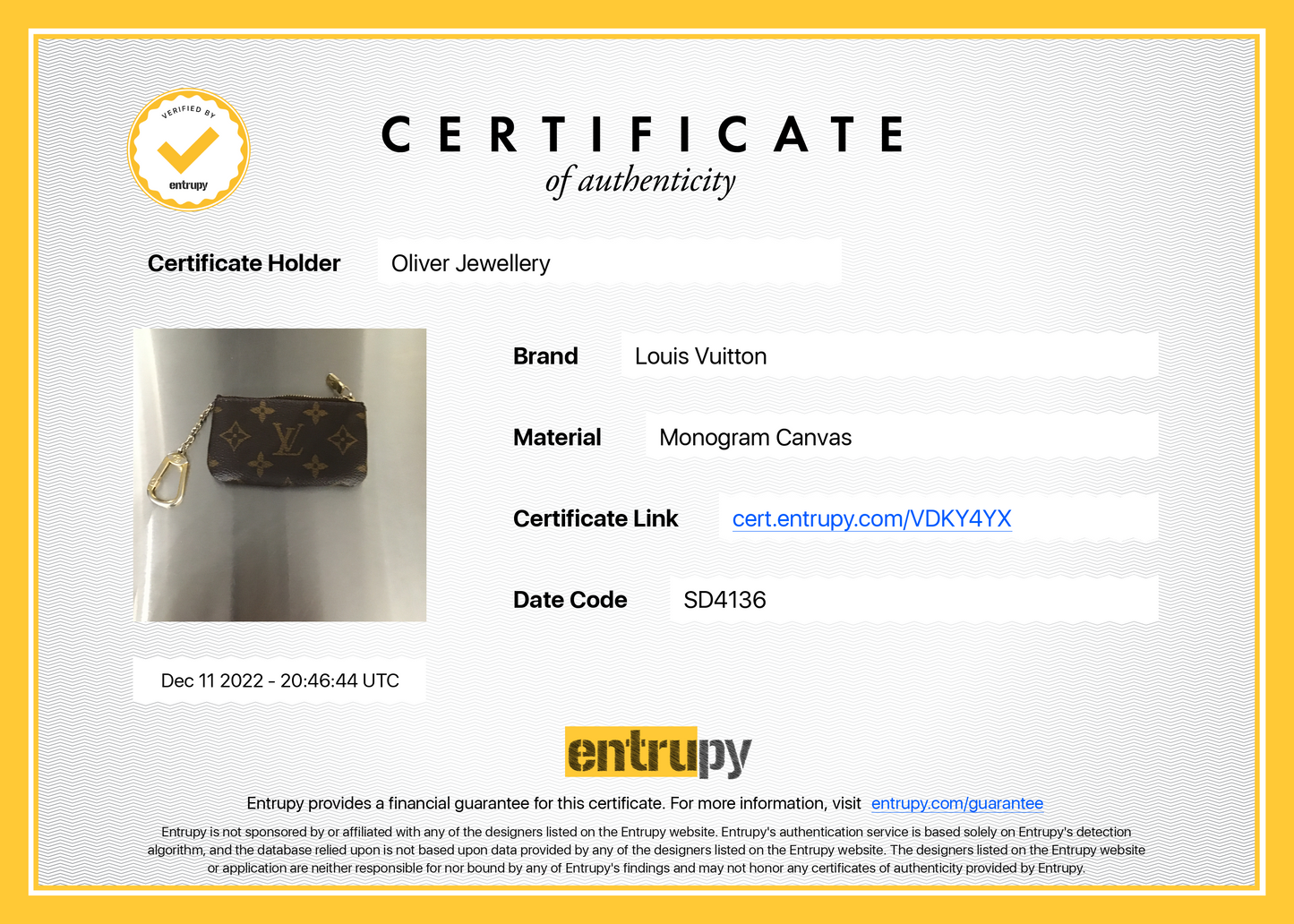 Louis Vuitton Monogram Key Pouch