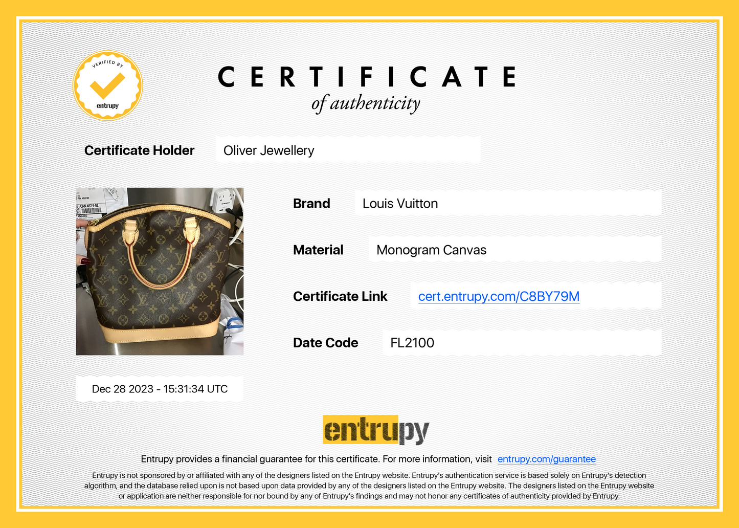 Louis Vuitton Monogram Lockit PM