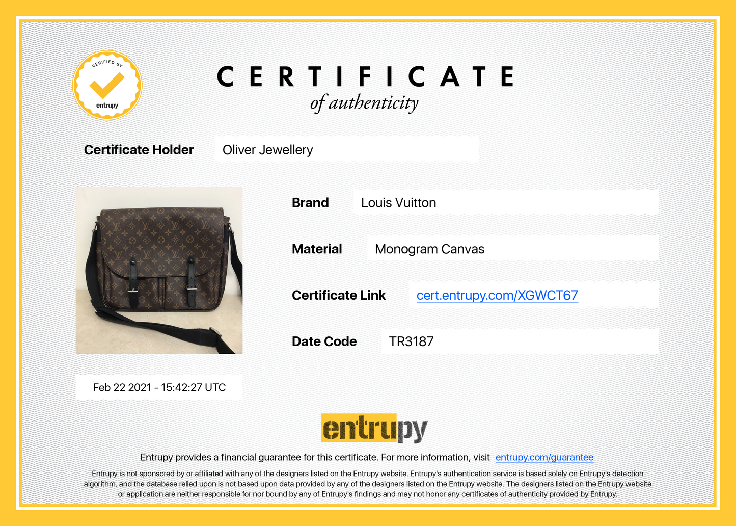 Louis Vuitton Monogram Macassar Christopher Messenger Bag