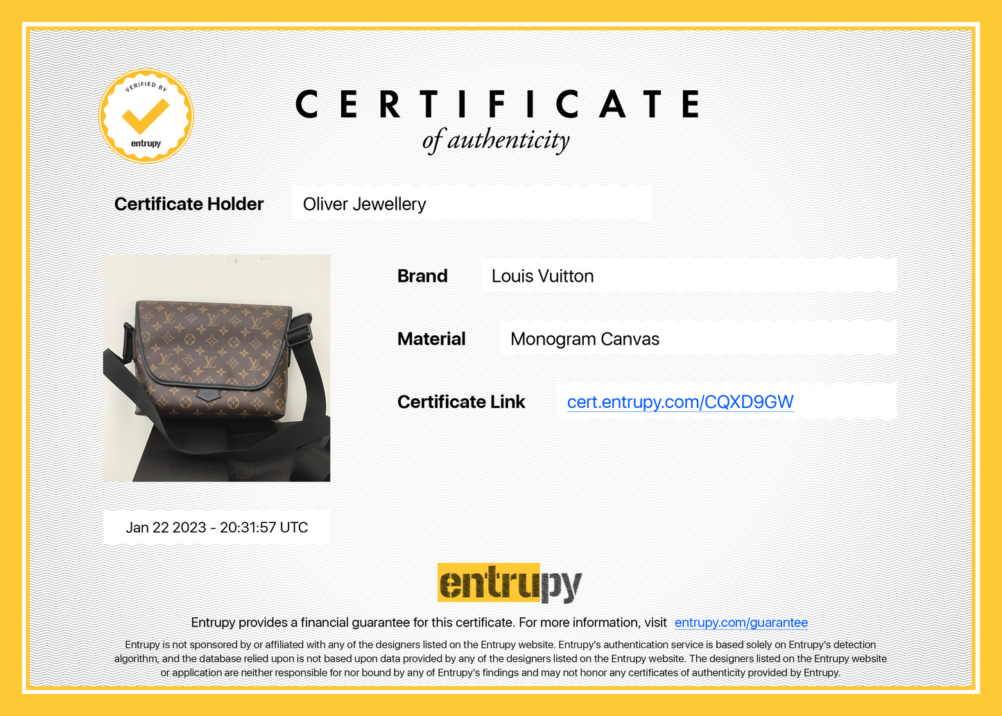 Louis Vuitton Monogram Magnetic Messenger Bag