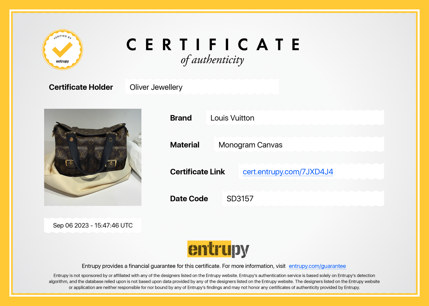 Louis Vuitton Monogram Manhattan NM