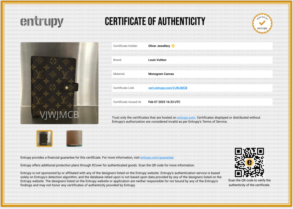 Louis Vuitton Monogram Medium Ring Agenda Cover