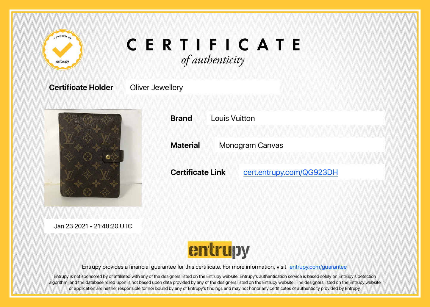 Louis Vuitton Monogram Medium Ring Agenda Cover