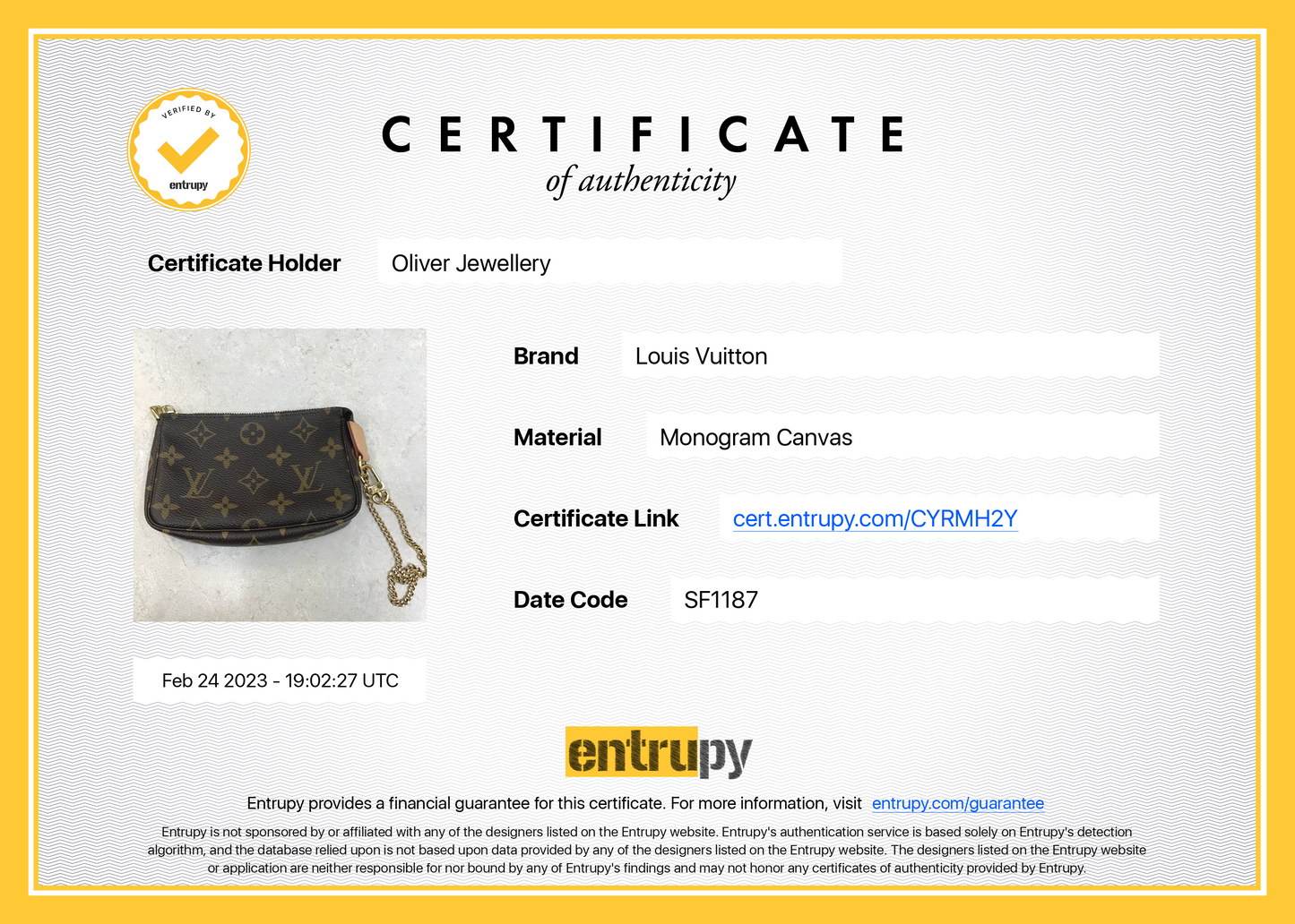 Louis Vuitton Monogram Mini Pochette Accessories