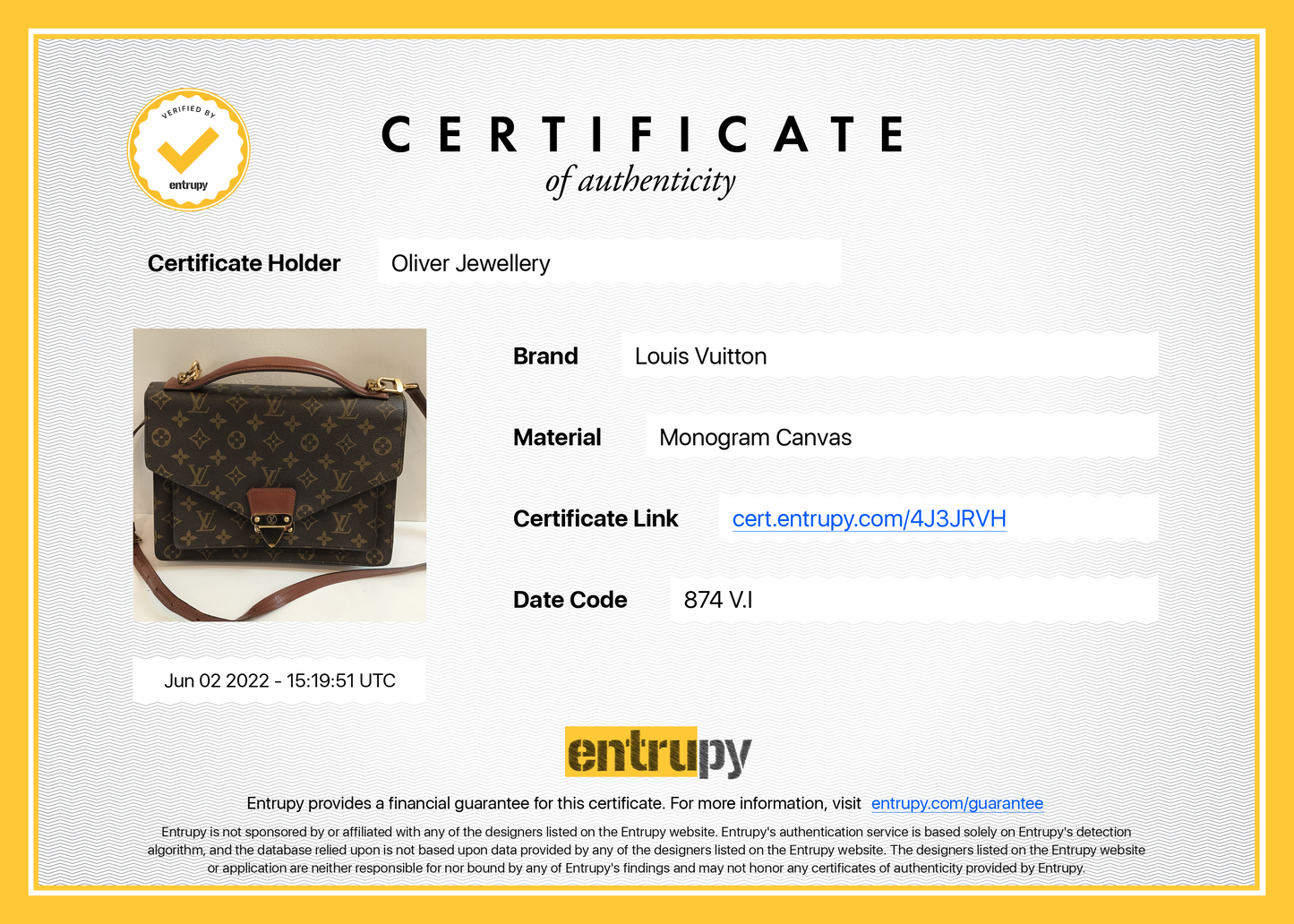 Louis Vuitton Monogram Monceau 28