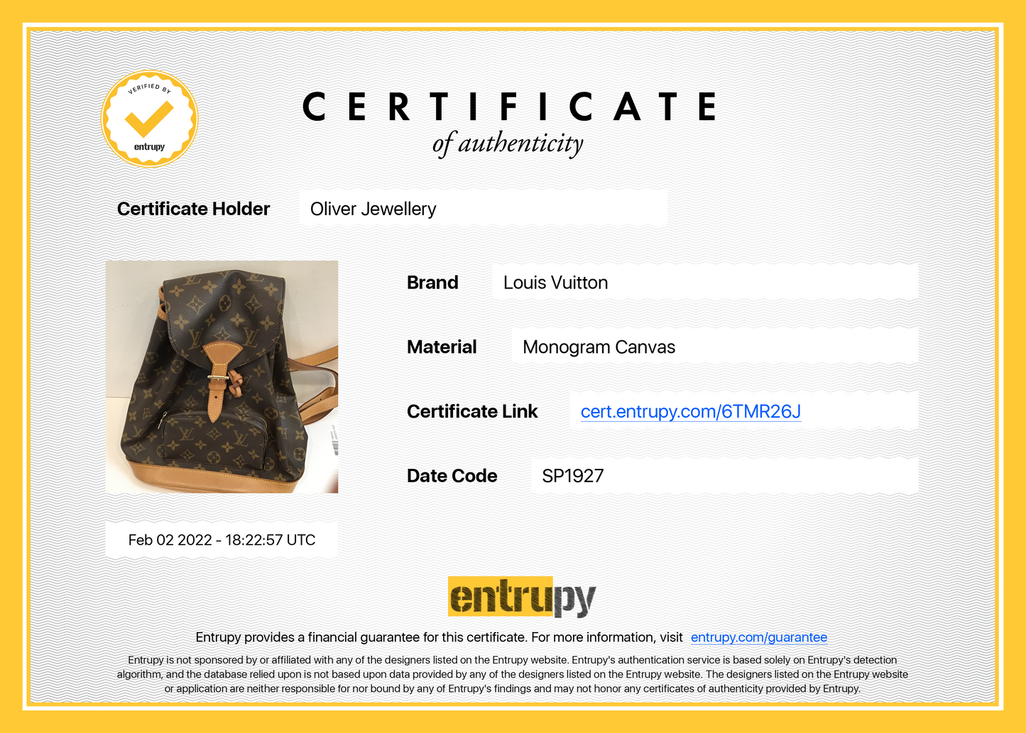 Louis Vuitton Monogram Montsouris MM Backpack