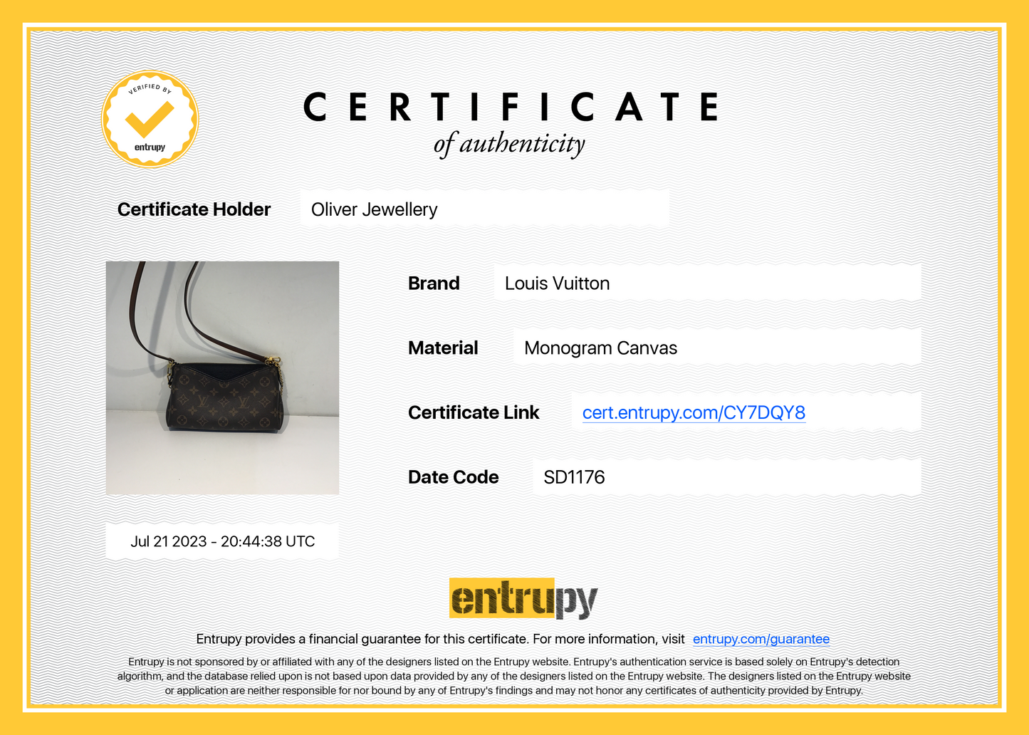 Louis Vuitton Monogram Pallas Clutch