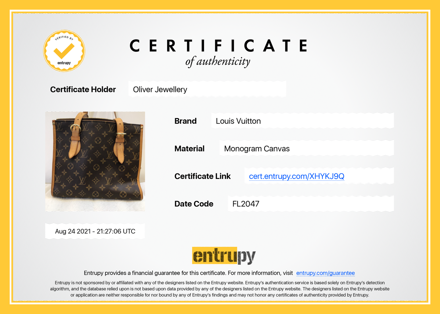 Louis Vuitton Monogram Popincourt Haut
